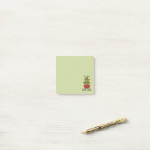 Post-it® Plante de bambou chanceux avec un message (Sur un bureau)