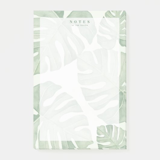 Post-it® Plante de palme vert Sage Notes de post-it Boho mi (Devant)