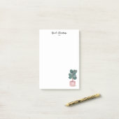 Post-it® Plante de prière de Calathea PERSONNALISER Bloc-no (Sur un bureau)