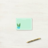 Post-it® Plante de serpent succulent mou (Sur un bureau)