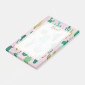 Post-it® Plantes de cactus cactées rustiques roses du Sud-O (Incliné)