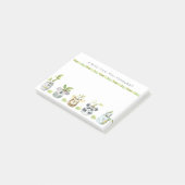 Post-it® Plantes de pot d'animaux mignons Note personnalisé (Incliné)