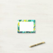 Post-it® Plantes succulents en vert et jaune (Sur un bureau)