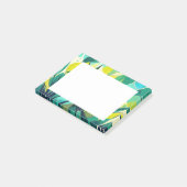 Post-it® Plantes succulents en vert et jaune (Incliné)