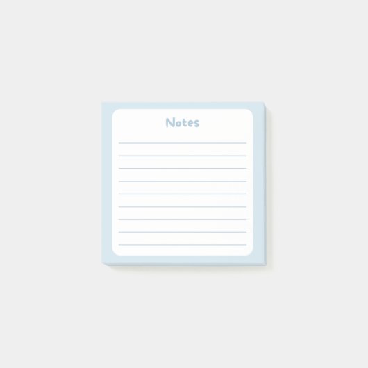Post-it® Plaque à notes bleu clair (Devant)