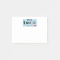 Plaque de licence Idaho Sasquatch