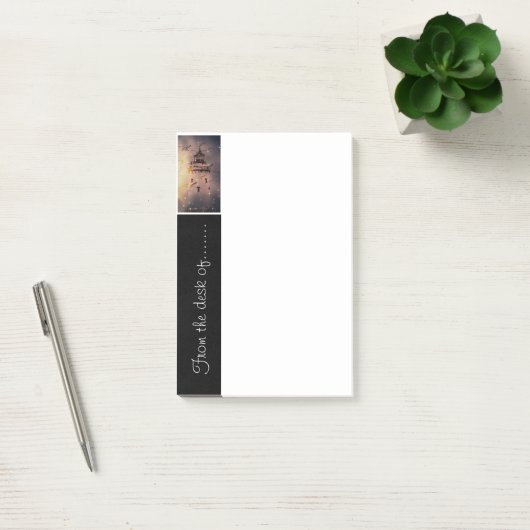 Post-it® Plaque de mémorisation du bureau de thème phare (Bureau)