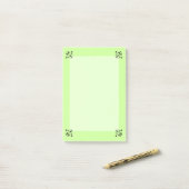 Post-it® Plaque de note - Coins bouclés (long) (Sur un bureau)