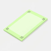 Post-it® Plaque de note - Coins bouclés (long) (Incliné)