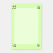 Post-it® Plaque de note - Coins bouclés (long) (Devant)