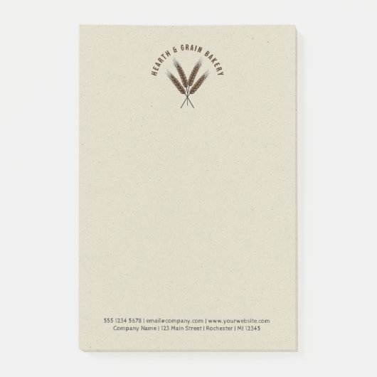 Post-it® Plaque de note de boulangerie (Devant)