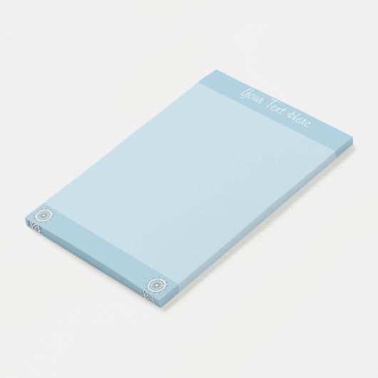 Post-it® Plaque de notes - Casque blanche avec texte (Incliné)