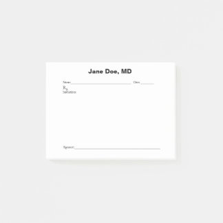 Post-it® Plaque de prescription de plaisanterie