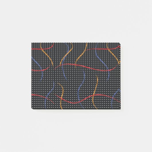 Post-it® Plaque et points de peinture rétro (Devant)