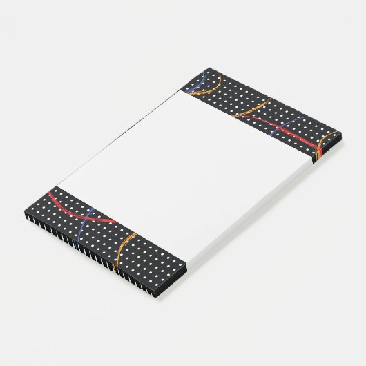 Post-it® Plaque et points de peinture rétro (Incliné)