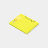 Post-it® Plaques de note d'ampoule jaune (Incliné)