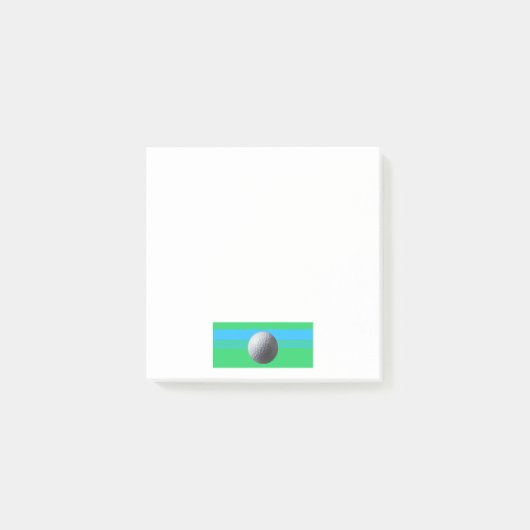 Post-it® Plaques de notes blanches de Golf Ball (Devant)