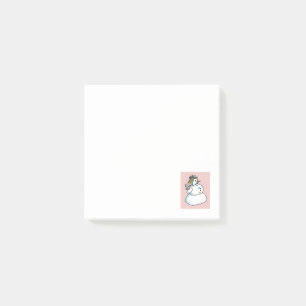 Post-it® Plaques de notes blanches de Snowwoman