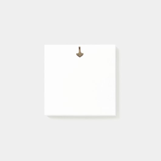 Post-it® Plaques de notes blanches Gold Thor Hammer (Devant)