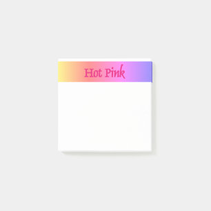 Post-it® Plaques de notes blanches inversées rose chaud