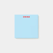 Post-it® Plaques de notes bleu rouge zen (Devant)