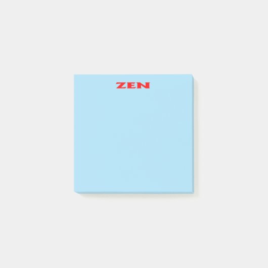 Post-it® Plaques de notes bleu rouge zen (Devant)