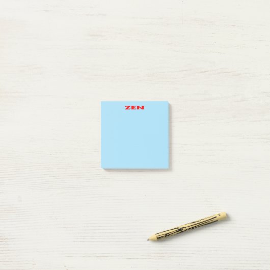 Post-it® Plaques de notes bleu rouge zen (Sur un bureau)