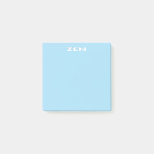 Post-it® Plaques de notes bleues Zen (Devant)