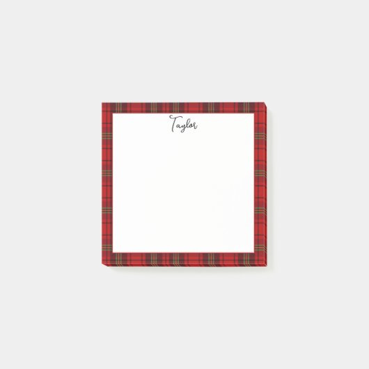 Post-it® Plaques douillettes rouge noir vert (Devant)