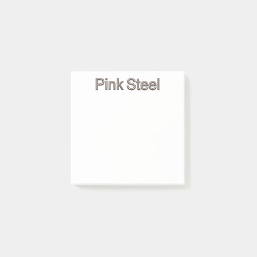 Post-it® Plaques en acier rose (Devant)