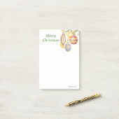 Post-it® Plaquettes de Noël Poster des ornements Notepads 4 (Sur un bureau)