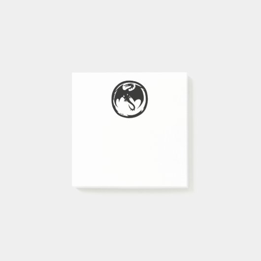 Post-it® Plaquettes de notes blanches Black Dragon (Devant)