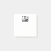 Post-it® Plaquettes de notes blanches de Biker Chick (Devant)