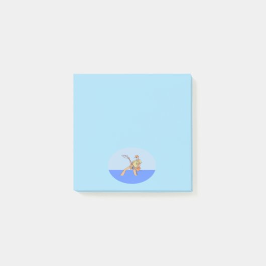 Post-it® Plaquettes de notes bleu pêcheur (Devant)