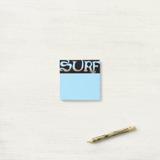 Post-it® Plaquettes de notes bleu surf (Sur un bureau)