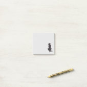 Post-it® Plaquettes de notes grises en silhouette de chat n (Sur un bureau)