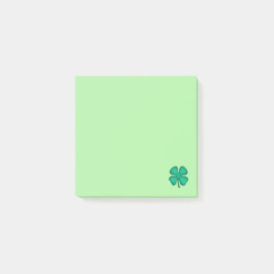 Post-it® Plaquettes de notes Lucky 4 feuilles irlandais Clo