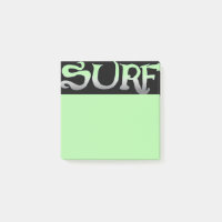 Plaquettes de notes vert noir surf