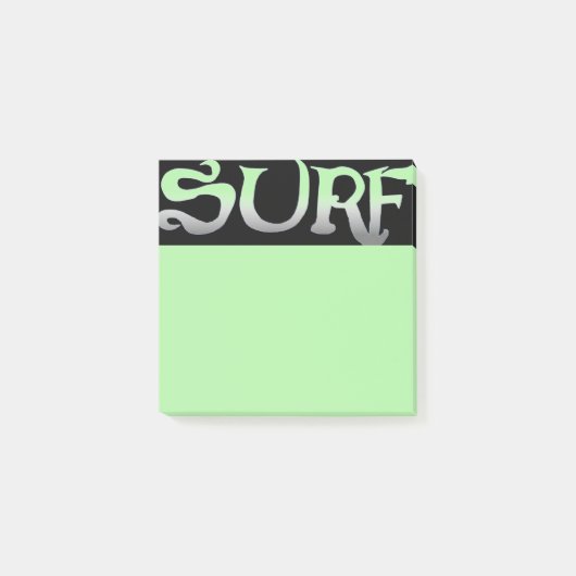 Post-it® Plaquettes de notes vert noir surf (Devant)