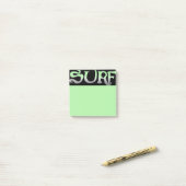 Post-it® Plaquettes de notes vert noir surf (Sur un bureau)
