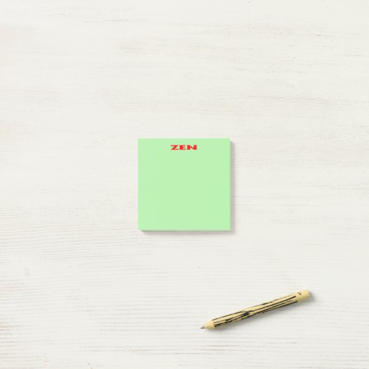 Post-it® Plaquettes de notes vert rouge zen (Sur un bureau)