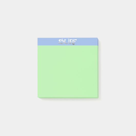 Post-it® Plaquettes de notes vert surf (Devant)