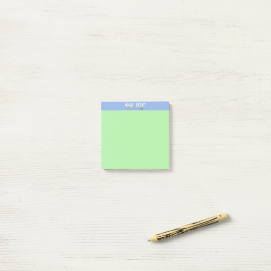 Post-it® Plaquettes de notes vert surf (Sur un bureau)
