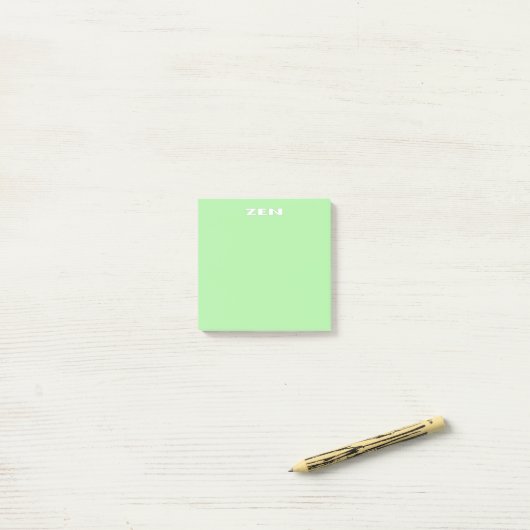 Post-it® Plaquettes de notes vert vert zen (Sur un bureau)