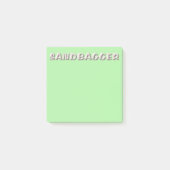 Post-it® Plaquettes de notes vertes Sandbagger (Devant)