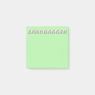 Post-it® Plaquettes de notes vertes Sandbagger