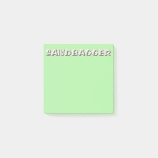 Post-it® Plaquettes de notes vertes Sandbagger (Devant)