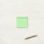 Post-it® Plaquettes de notes vertes Sandbagger (Sur un bureau)