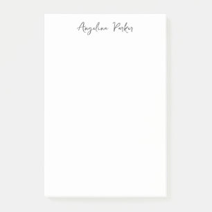 Post-it® Plat minimaliste moderne Simple Noir Blanc