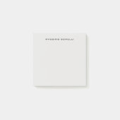 Post-it® Platinum Grey Minimalist Plain Legible Modern (Devant)